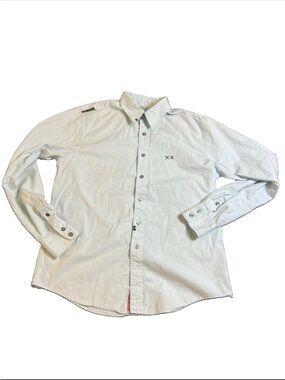 Project E Vintage Button Down Shirt XL Baby Blue Y2K Indie Sleaze Streetwear